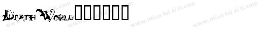 Death World字体转换